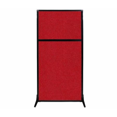 Versare Work Station Screen 33" x 70" Red Fabric 1841127